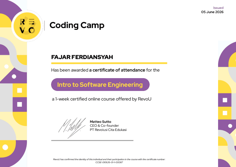 Coding Camp - Intro to Software Engineering
