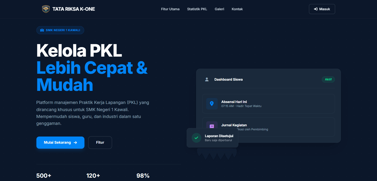 Sistem Manajemen PKL SMKN 1 Kawali